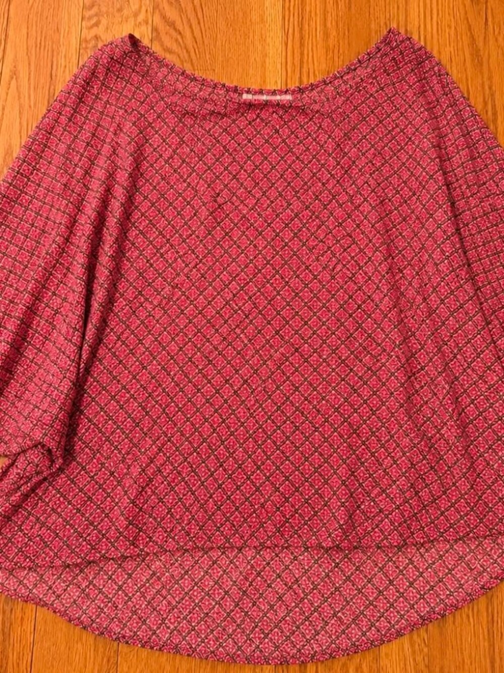 Red Sheer Blouse Size 22 #069